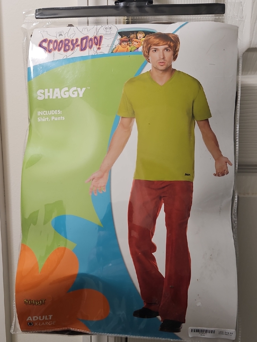 Spirit Scooby-Doo Shaggy Costume Green Shirt Brown Pants